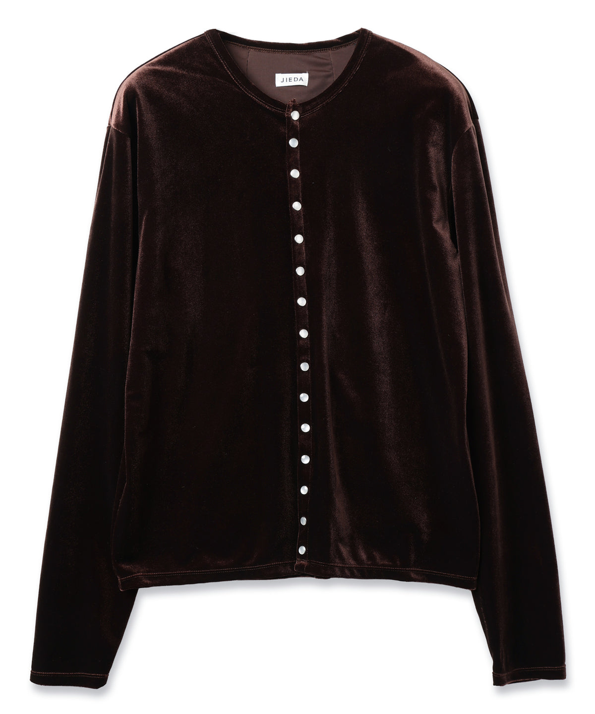 VELOR SNAP CARDIGAN