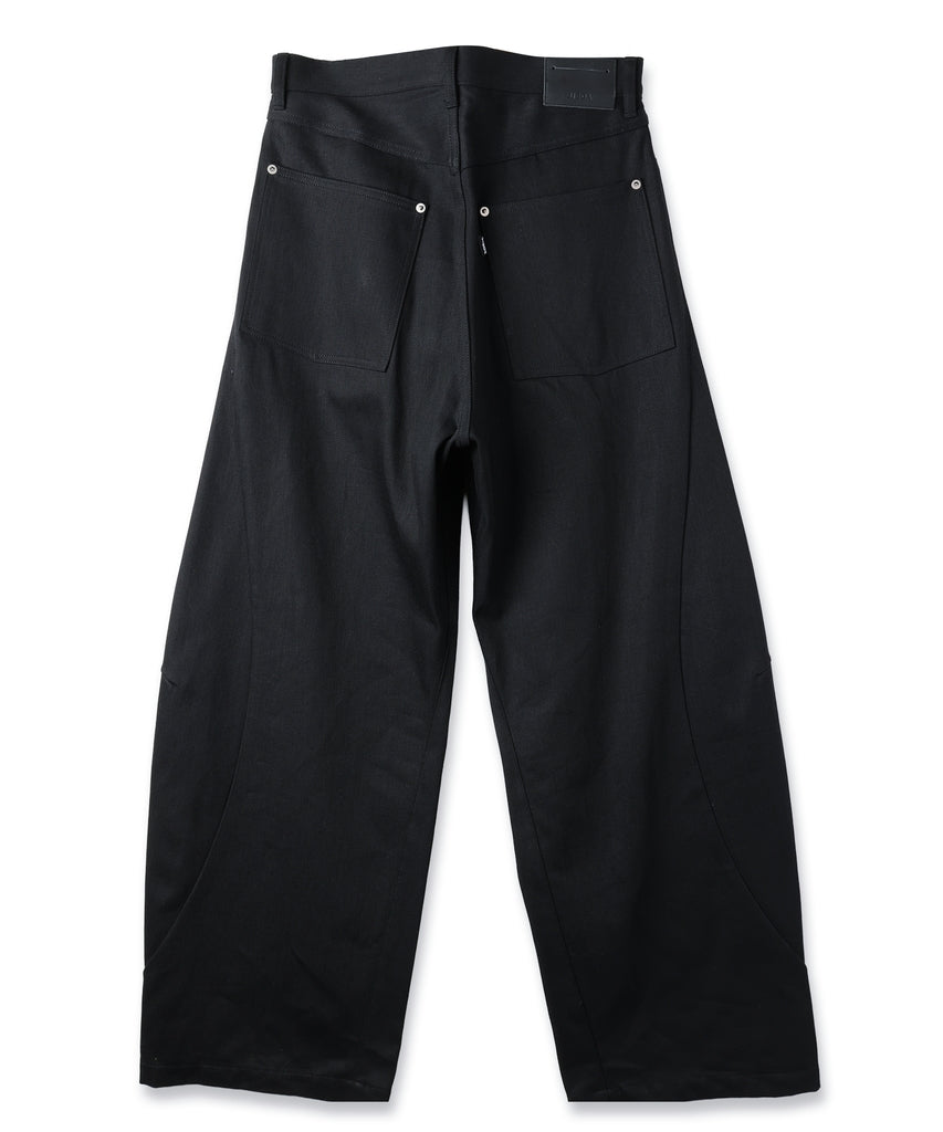 DRAPING DENIM PANTS
