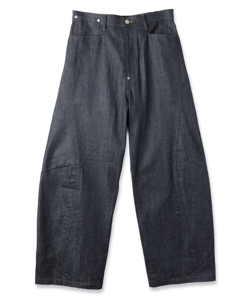 DRAPING DENIM PANTS