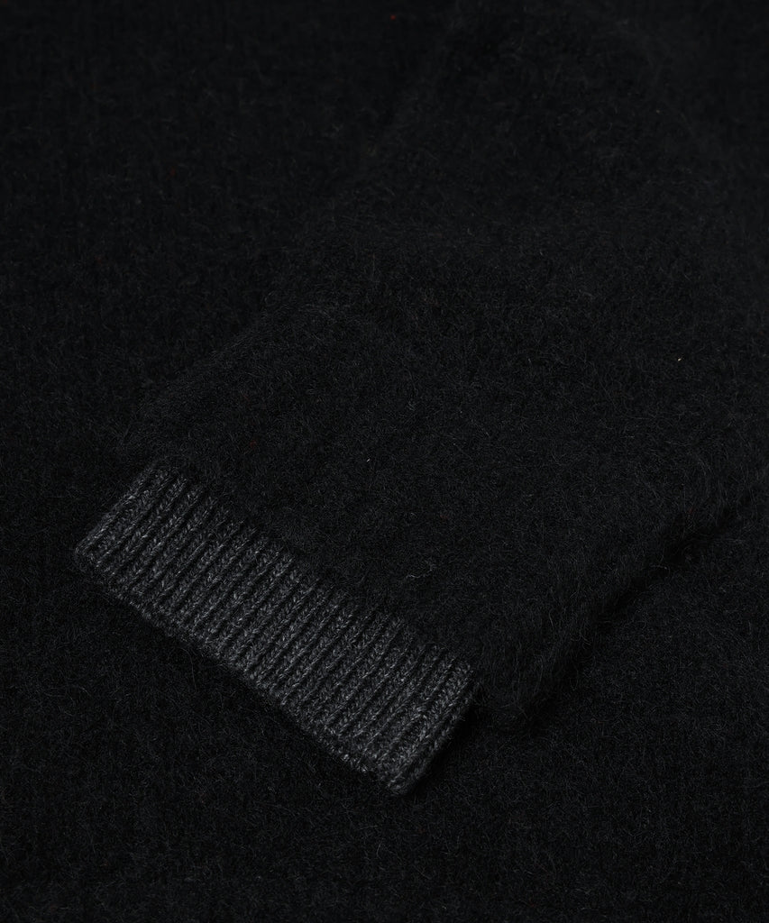 LAYERED MOHAIR V-NECK SWEATER