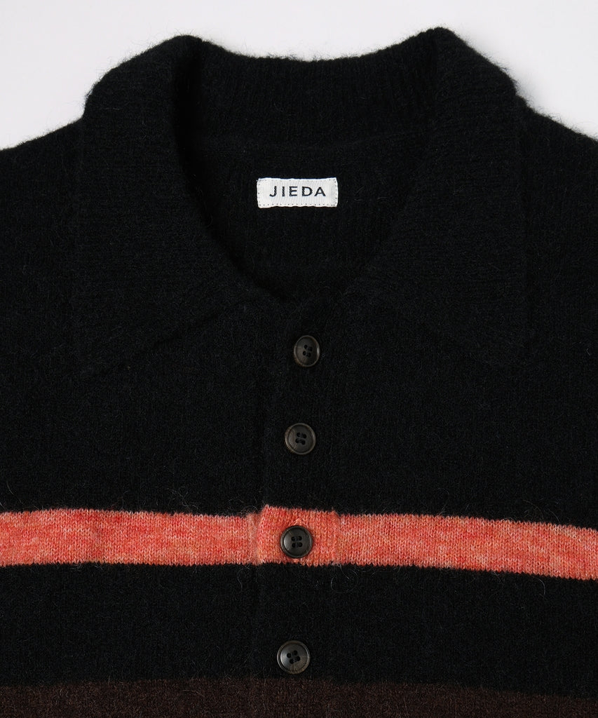 STRIPED KNIT POLO