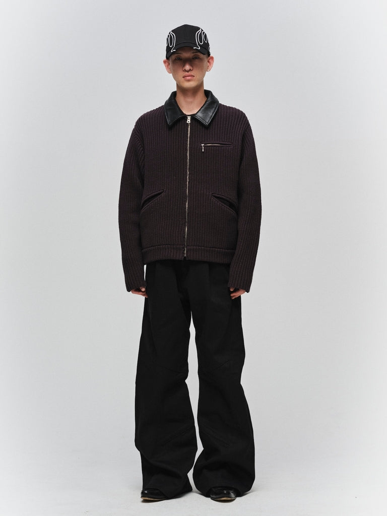 ENGINEERED DRAPING FLARE DENIM PANTS