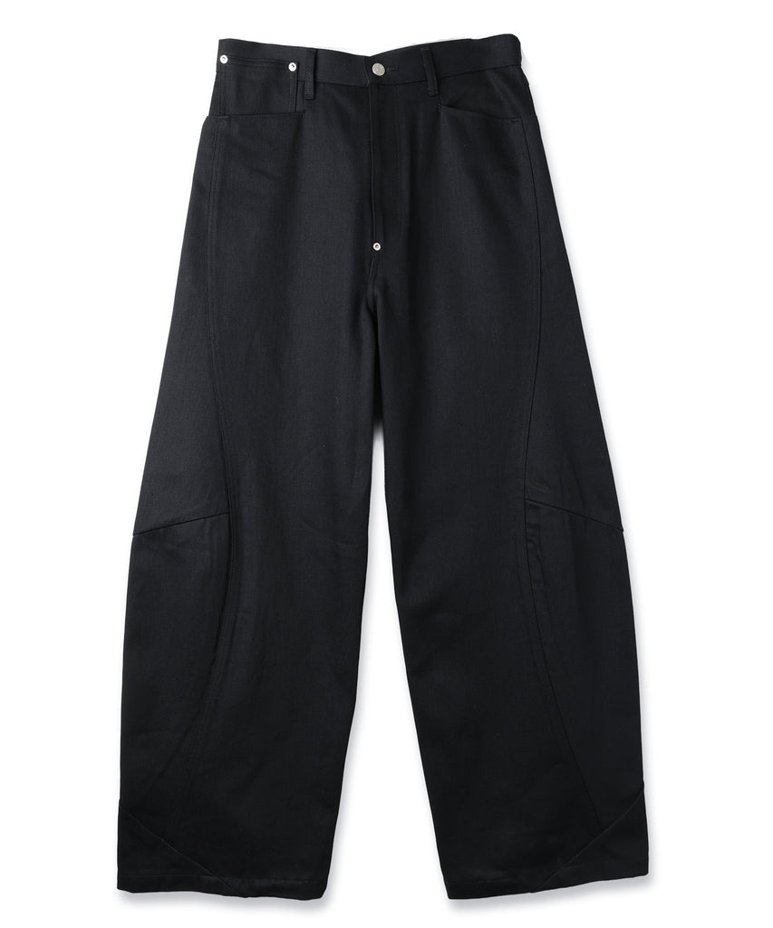 DRAPING DENIM PANTS