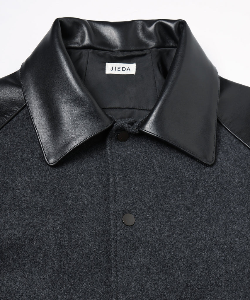 DRAPING VARSITY JACKET