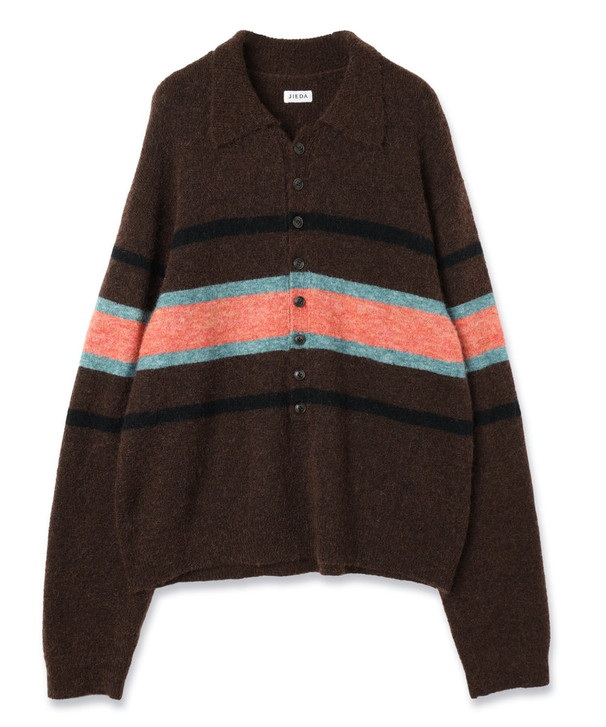 STRIPED KNIT POLO