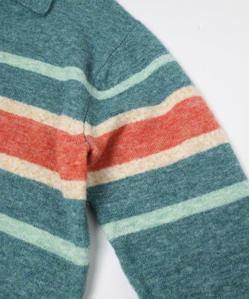 STRIPED KNIT POLO