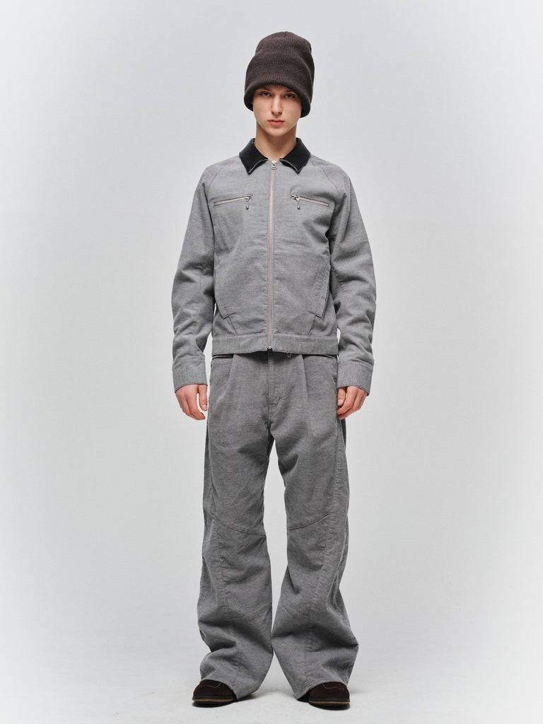 ENGINEERED DRAPING FLARE CORDUROY PANTS