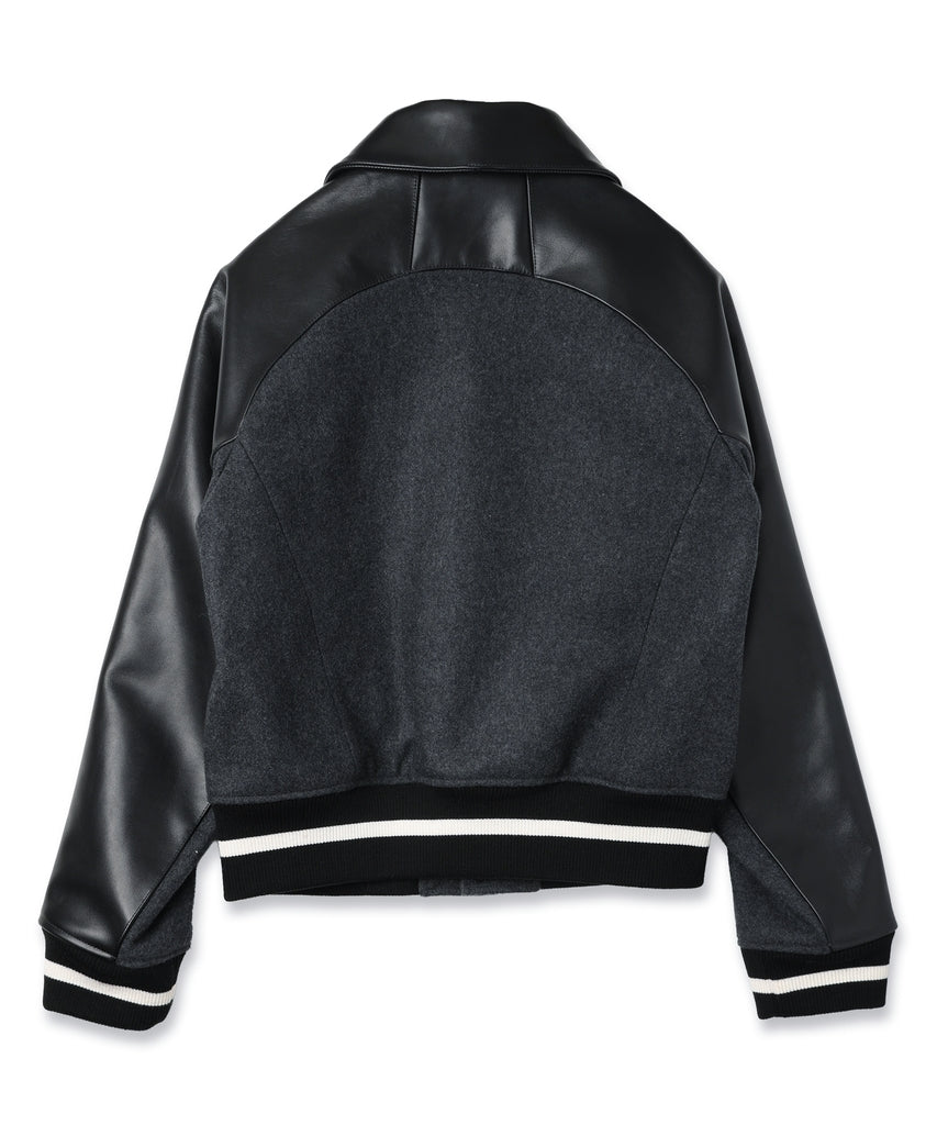 DRAPING VARSITY JACKET