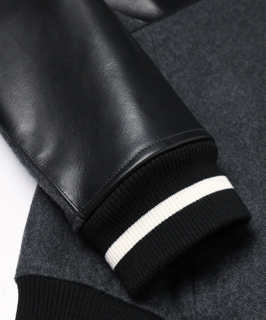 DRAPING VARSITY JACKET