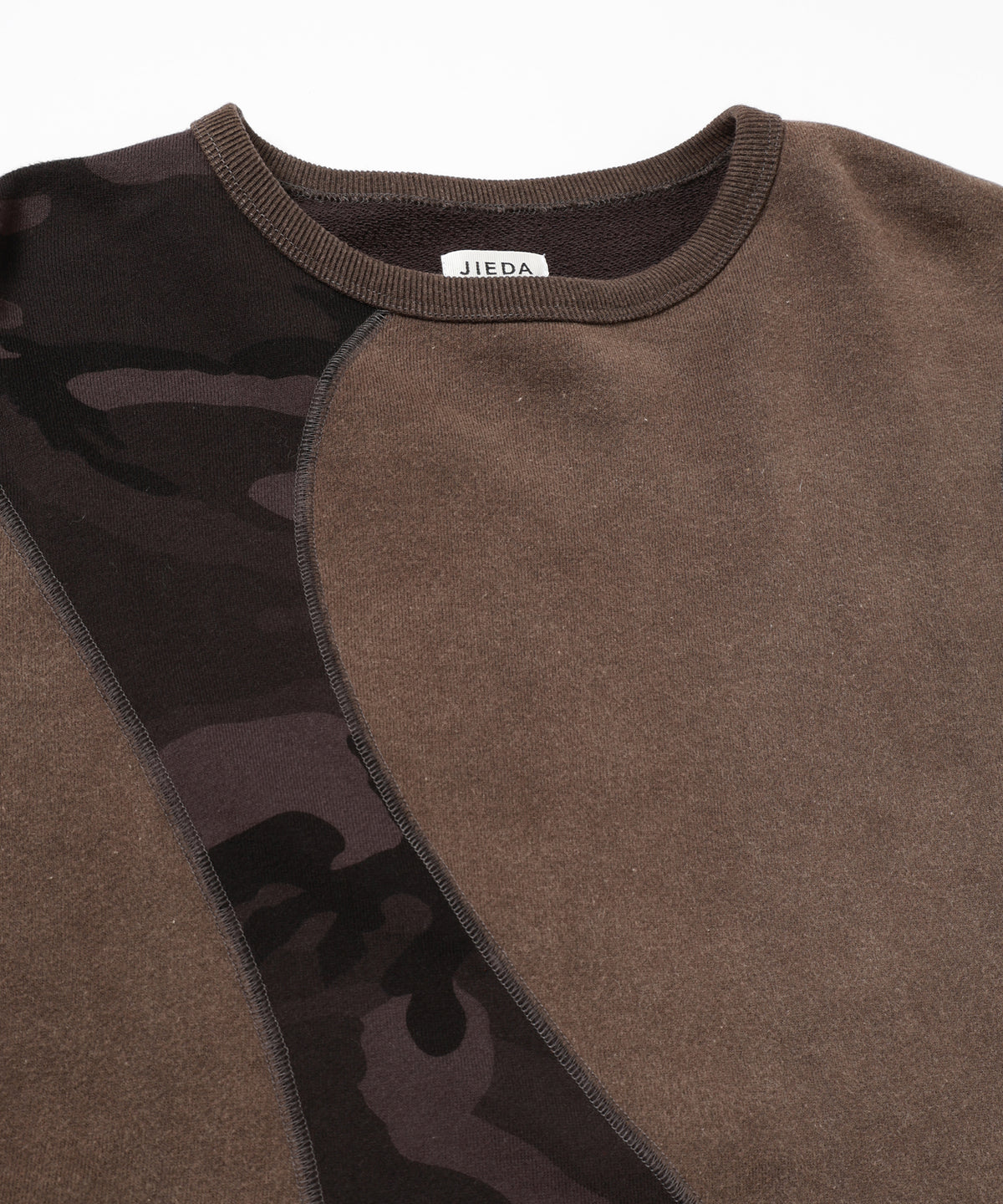 SWITCHING STITCH SWEAT CREW