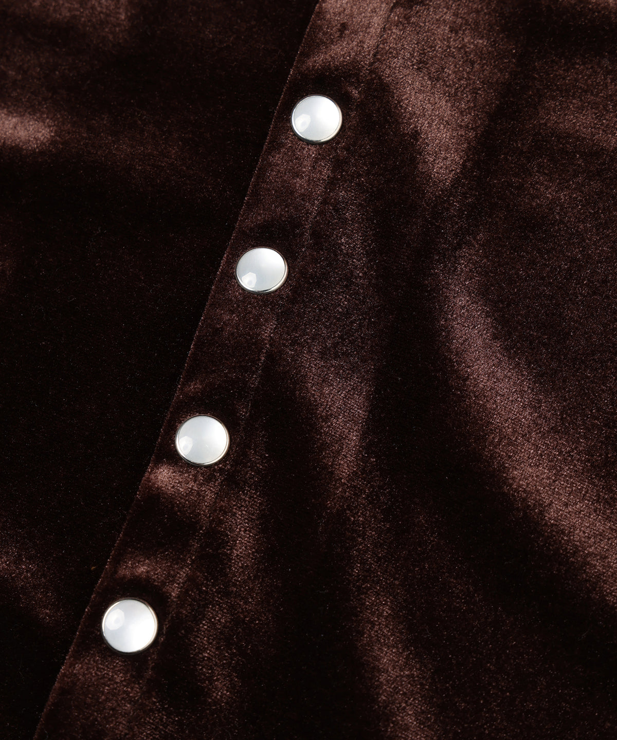 VELOR SNAP CARDIGAN