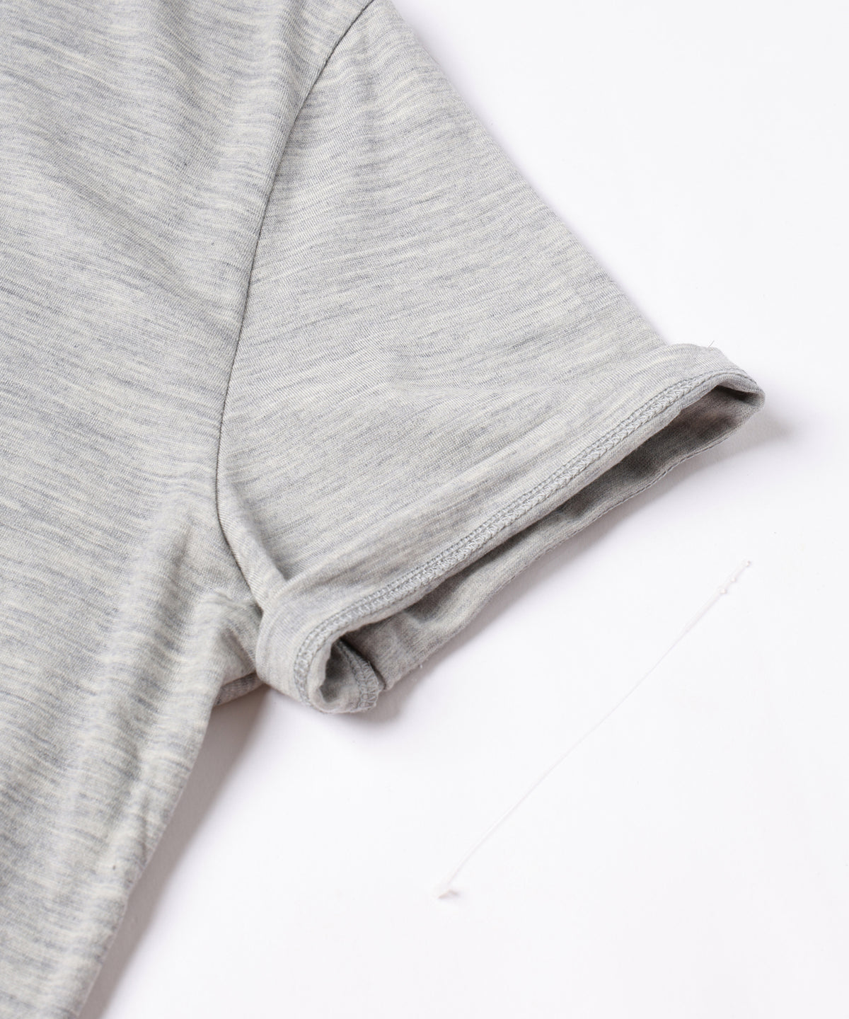 SLEEVE ROLL UP WOOL TEE