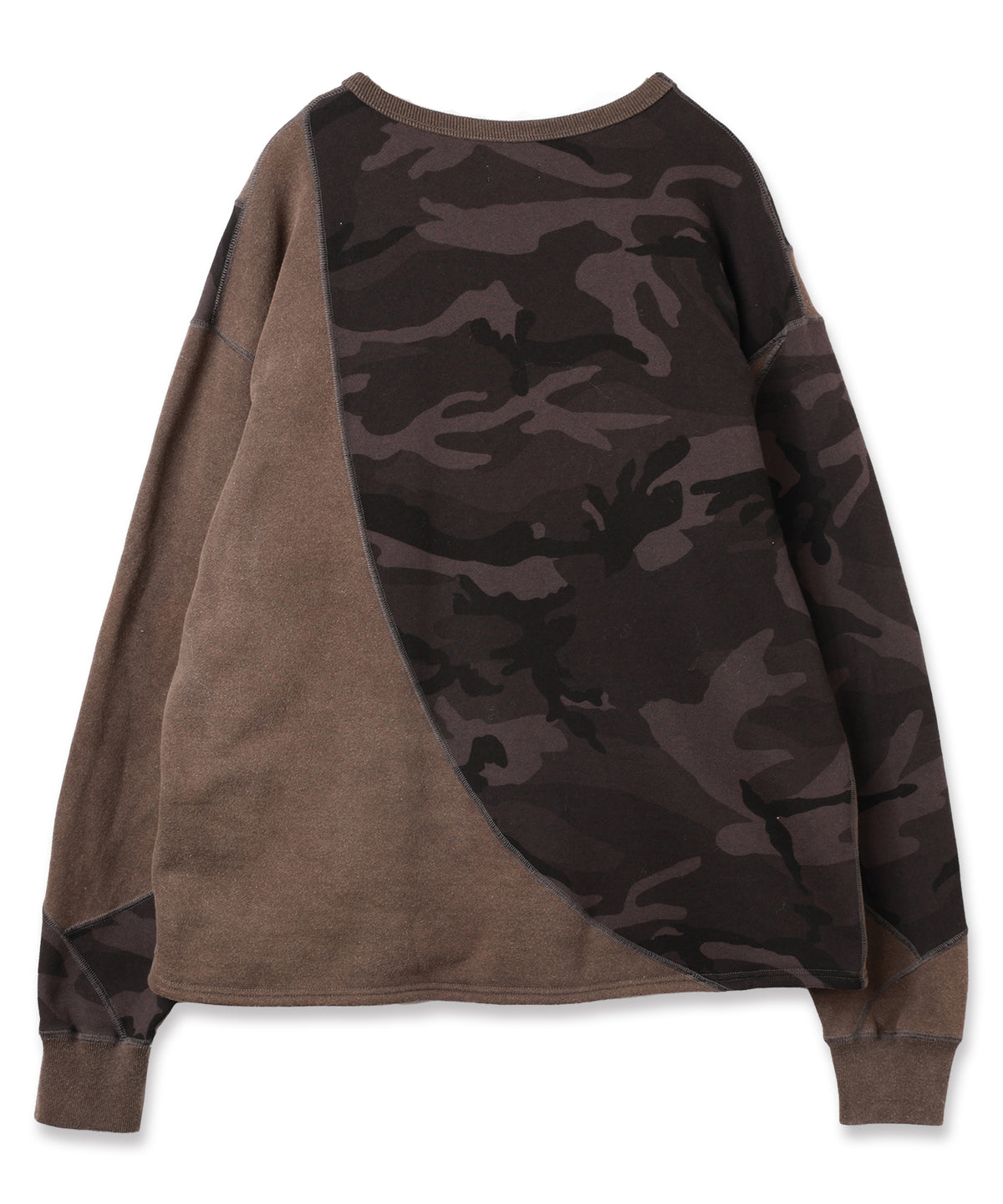 SWITCHING STITCH SWEAT CREW