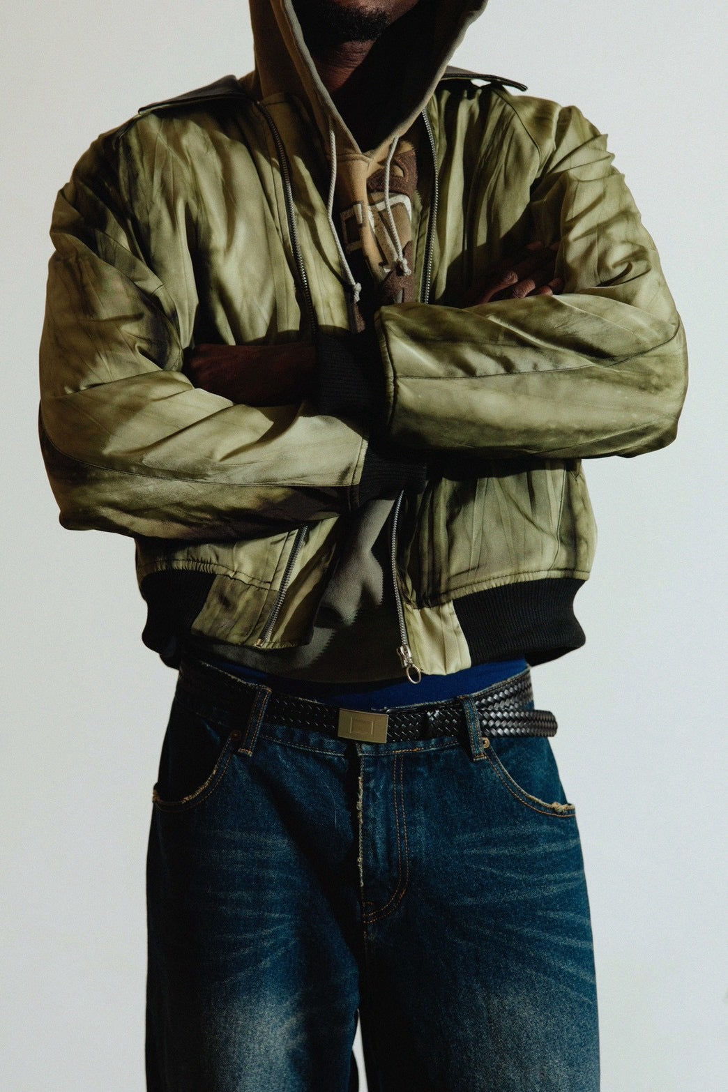 YANGI × JIEDA　Lambskin Collar Bomber Jacket