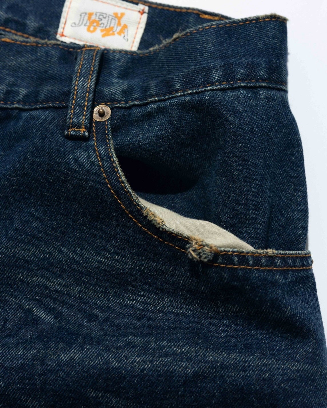 YANGI × JIEDA　Vintage Distressed Fades Denim