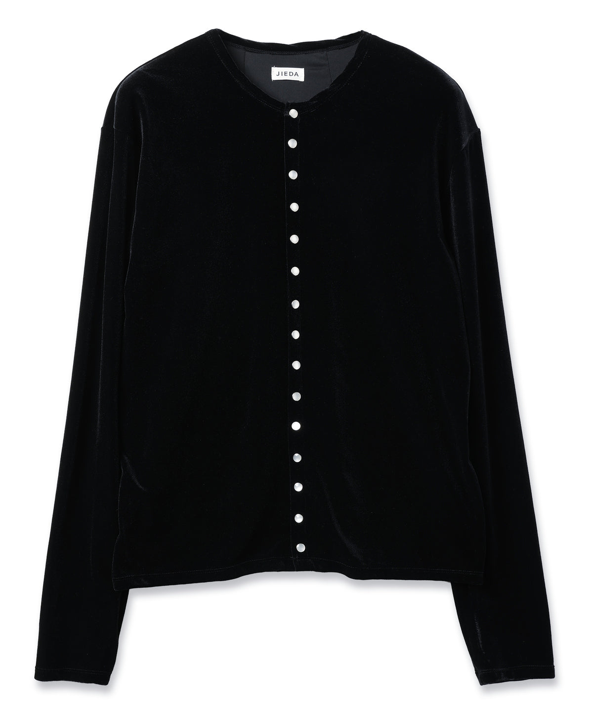 VELOR SNAP CARDIGAN
