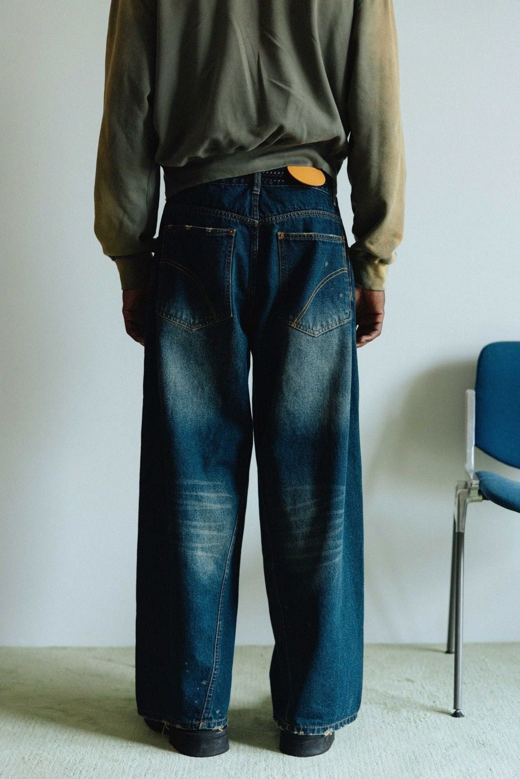 YANGI × JIEDA　Vintage Distressed Fades Denim