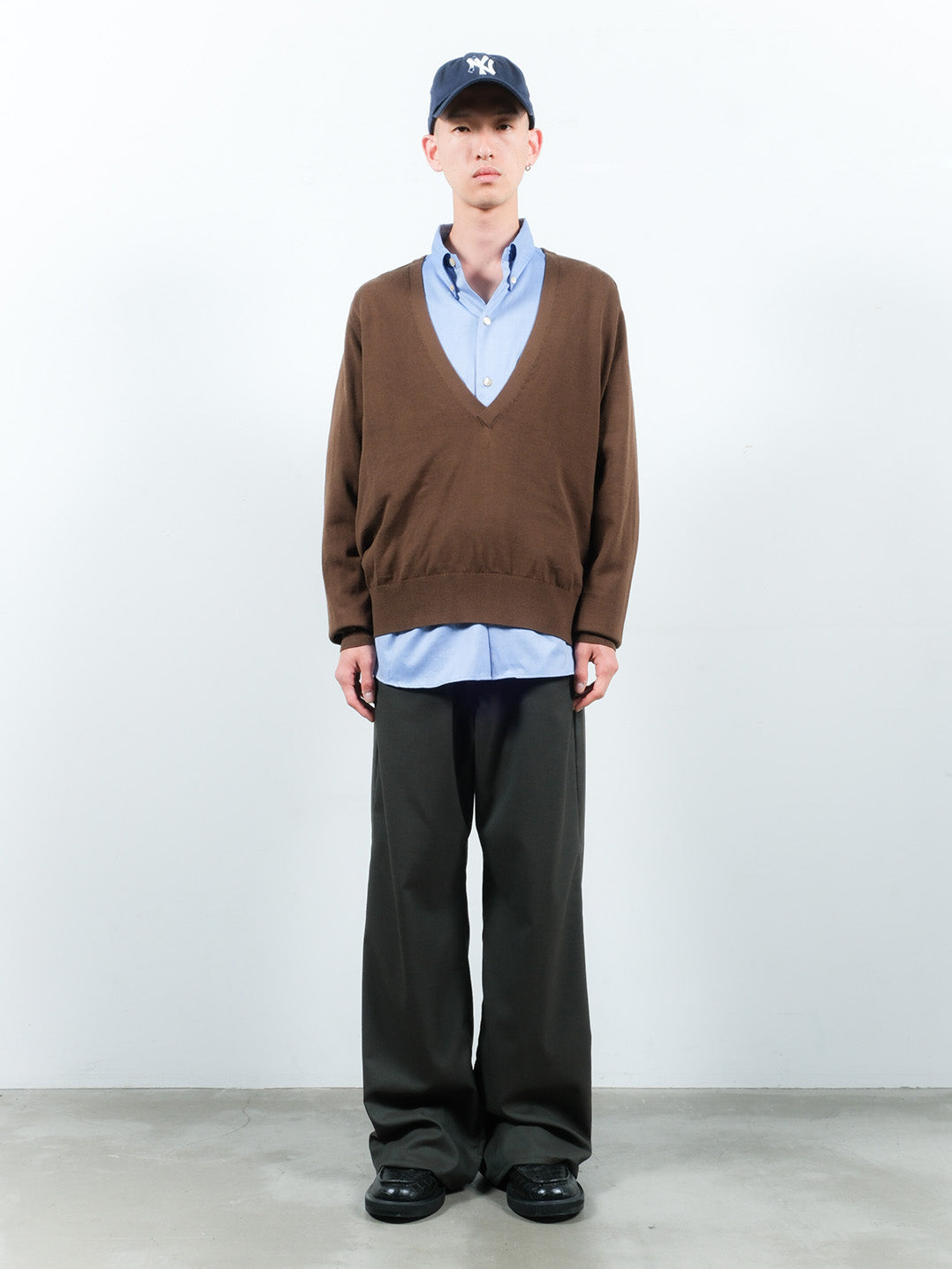 [SAMPLE] COTTON SILK V NECK KNIT