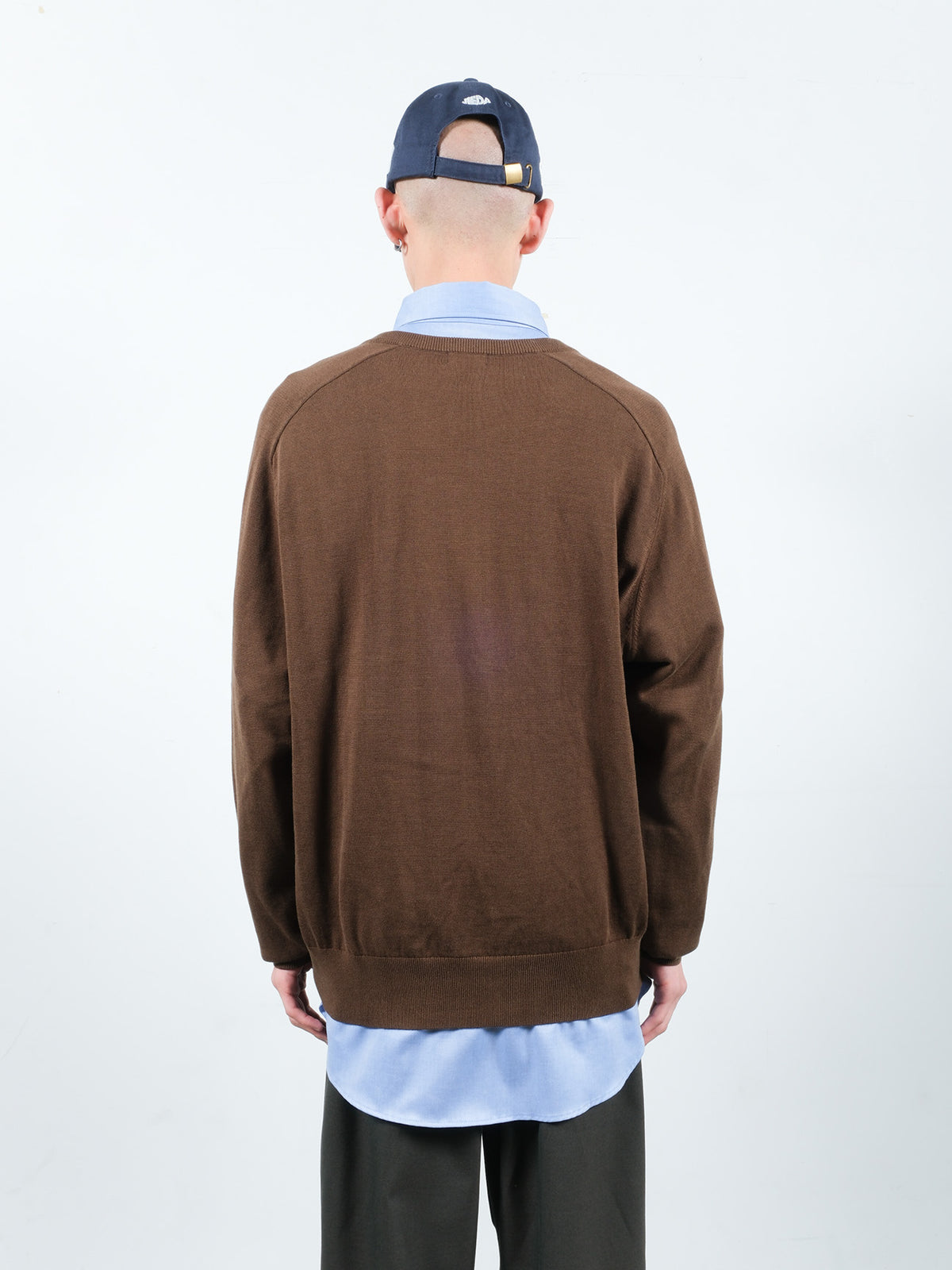 COTTON SILK V NECK KNIT