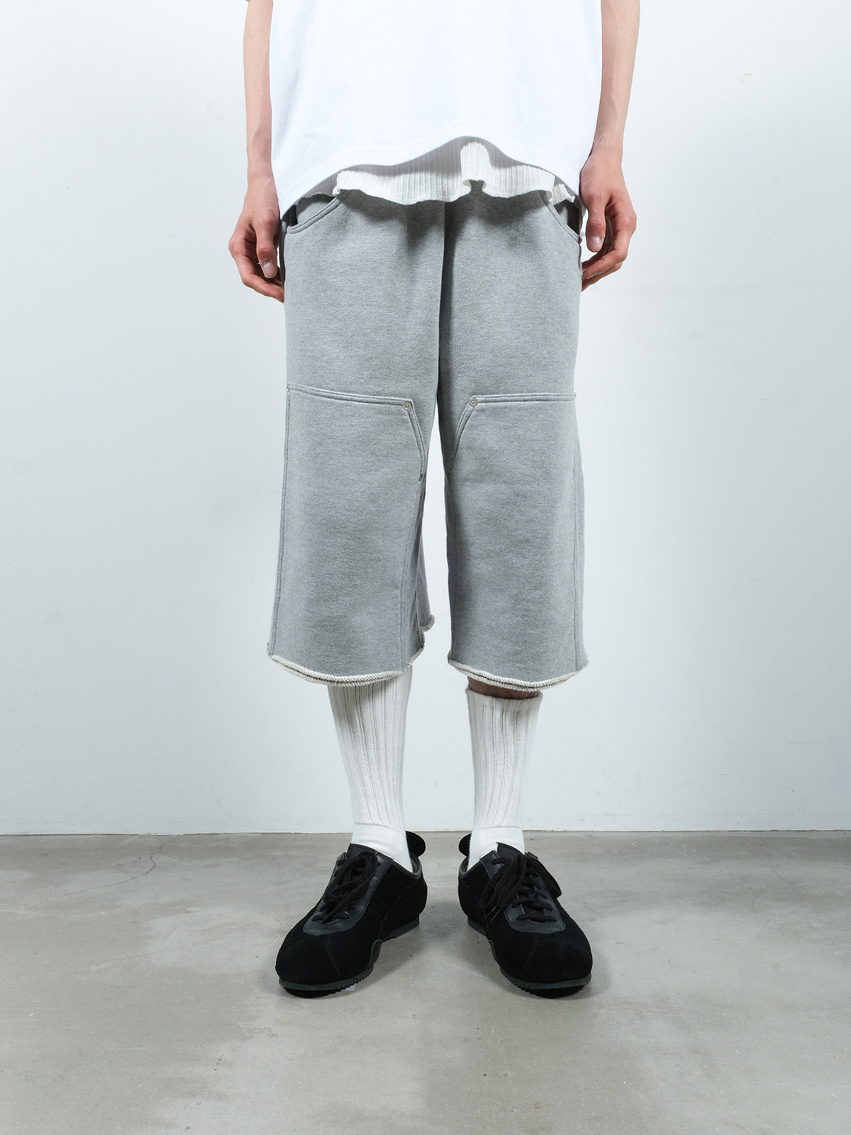 3/4 DOUBLE KNEE SWEAT PANTS