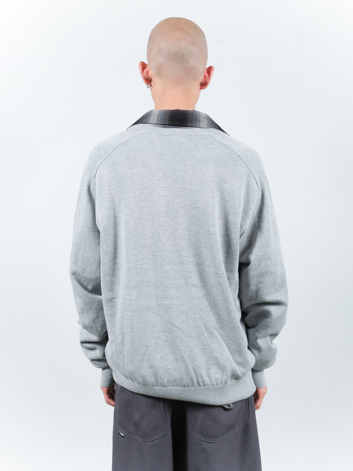 COTTON SILK V NECK KNIT