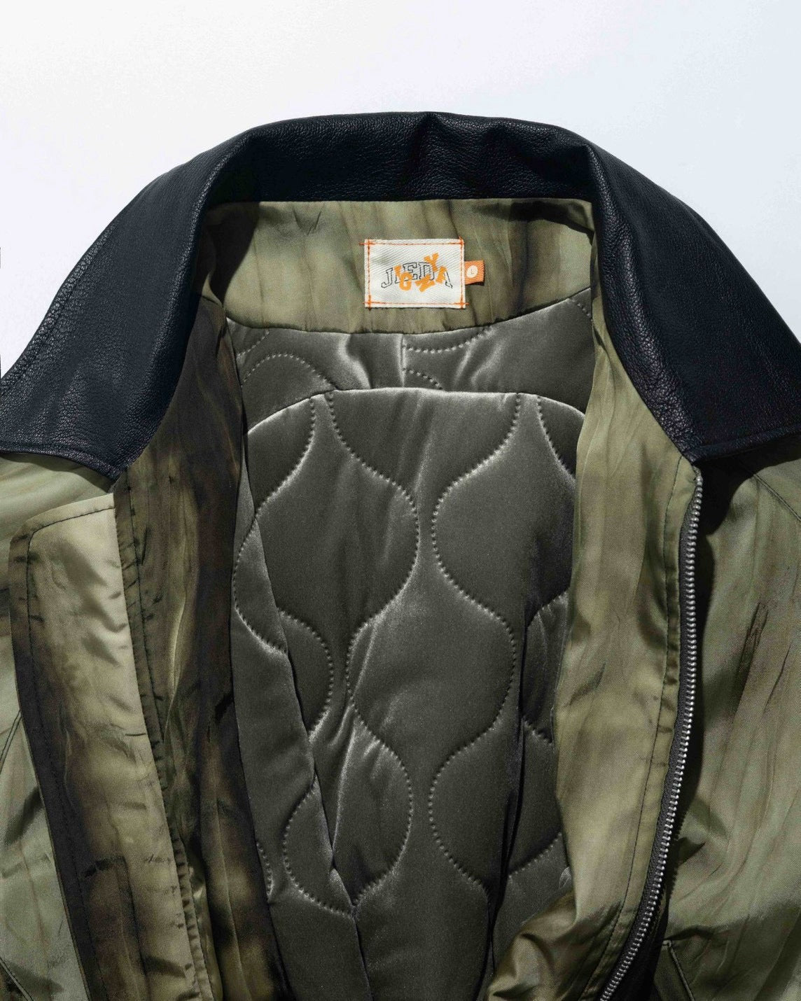 YANGI × JIEDA　Lambskin Collar Bomber Jacket