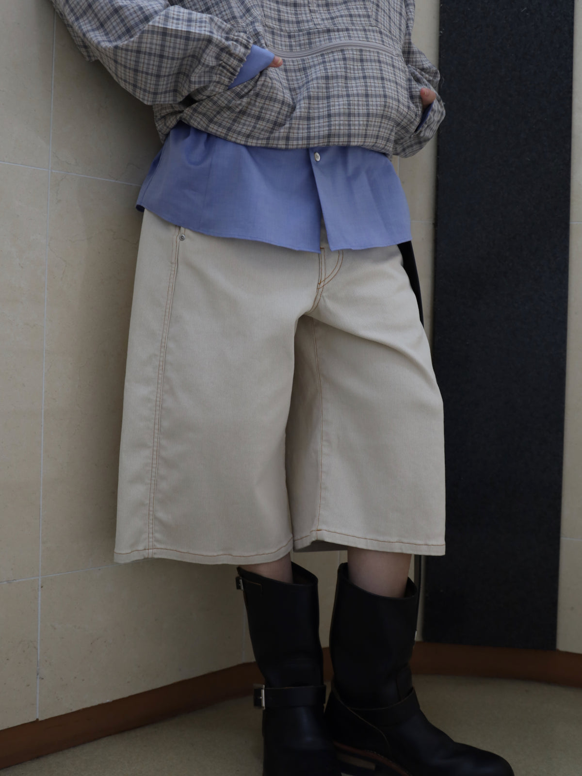 3D 3/4 FADE PIQUE PANTS