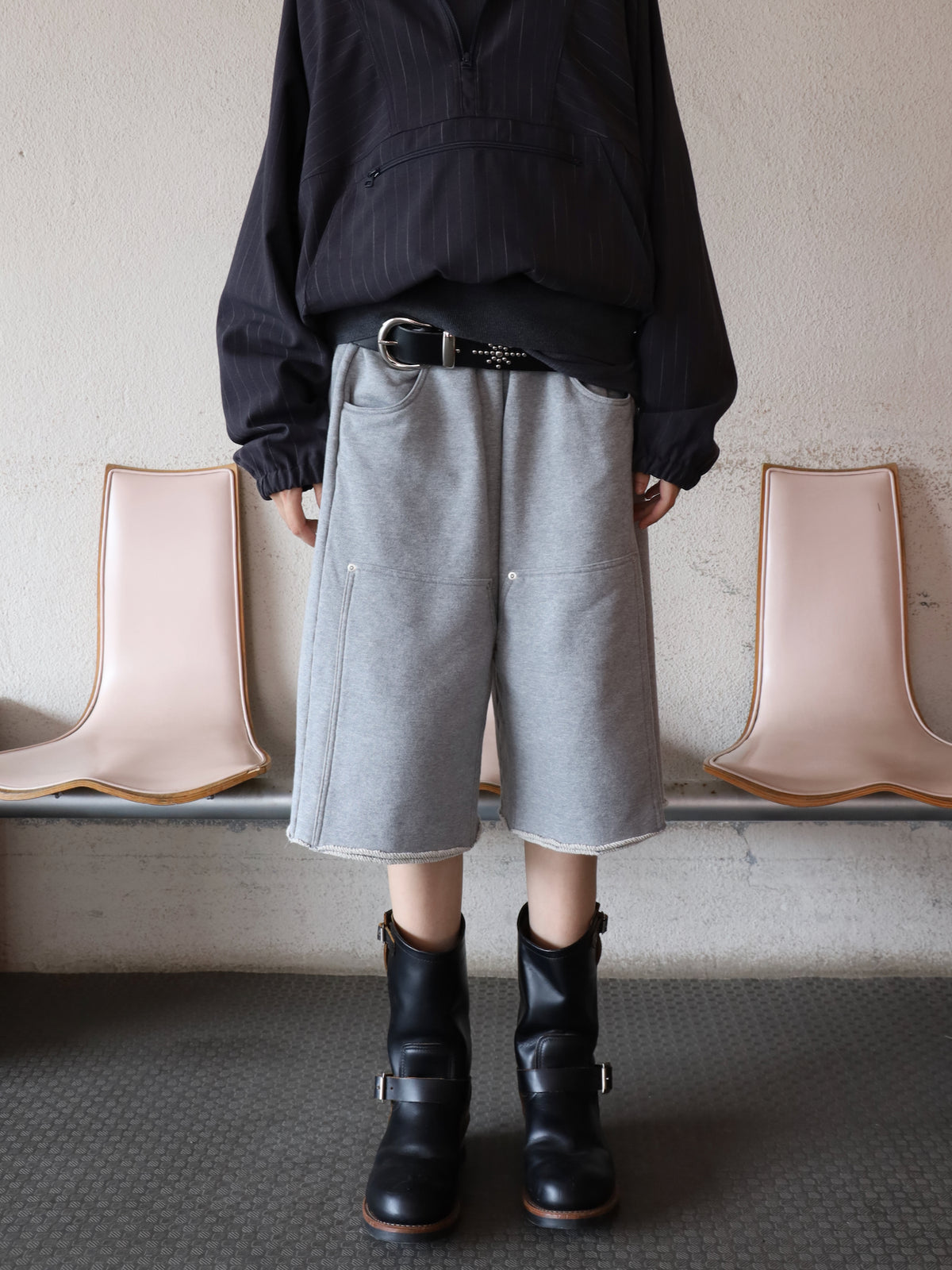 3/4 DOUBLE KNEE SWEAT PANTS