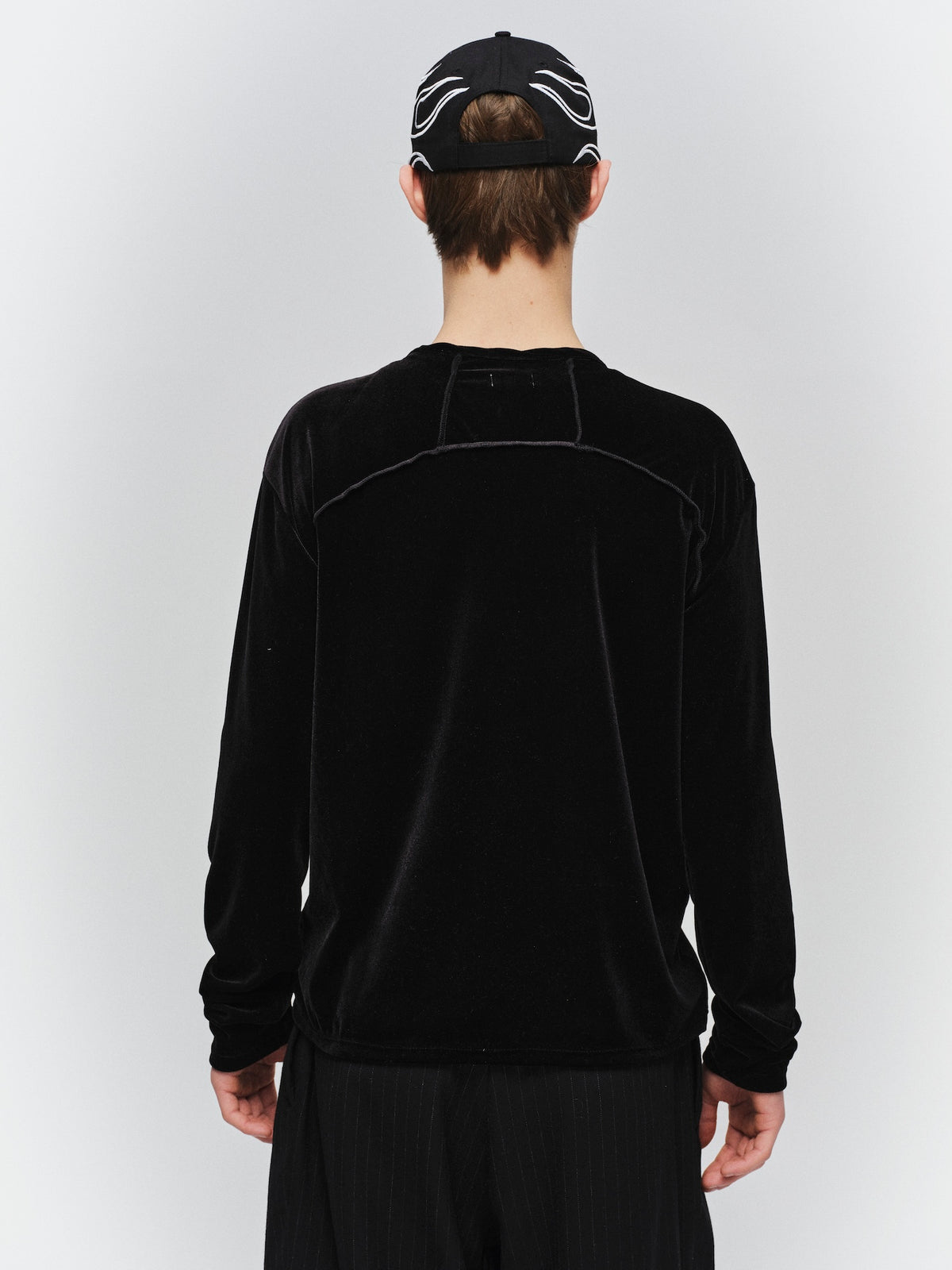VELOR SNAP CARDIGAN