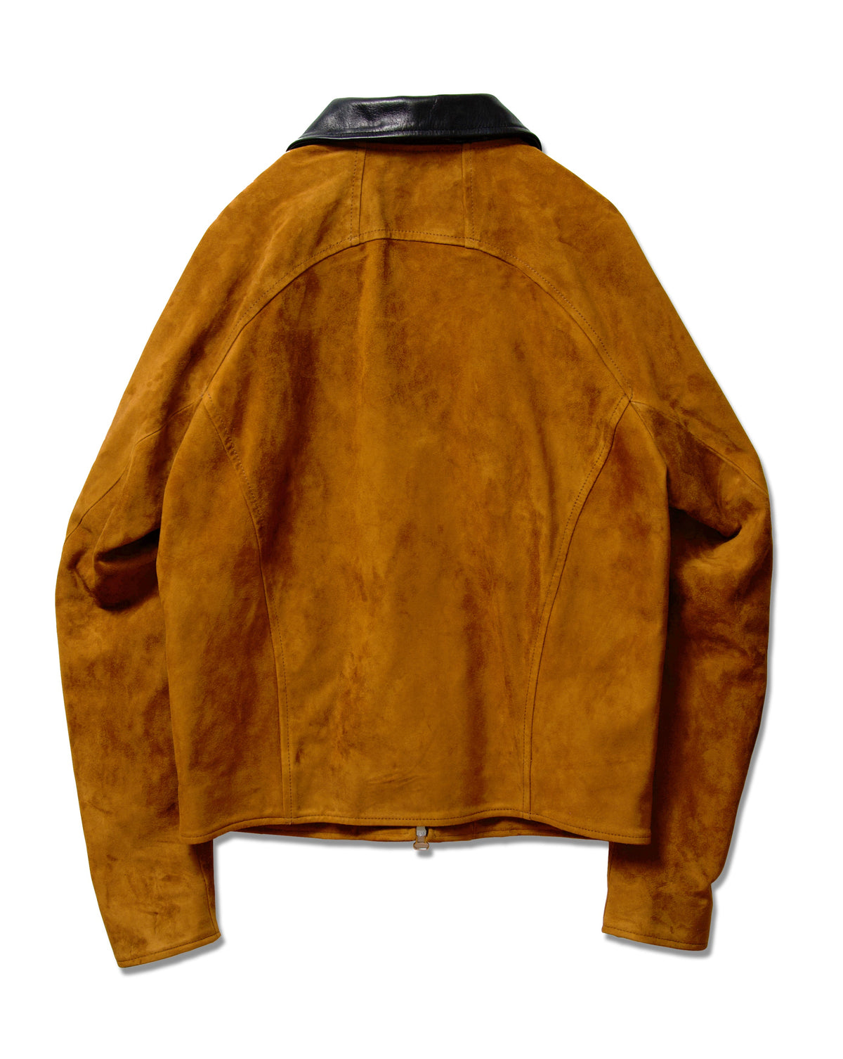 NUBUCK DRAPING LEATHER JACKET