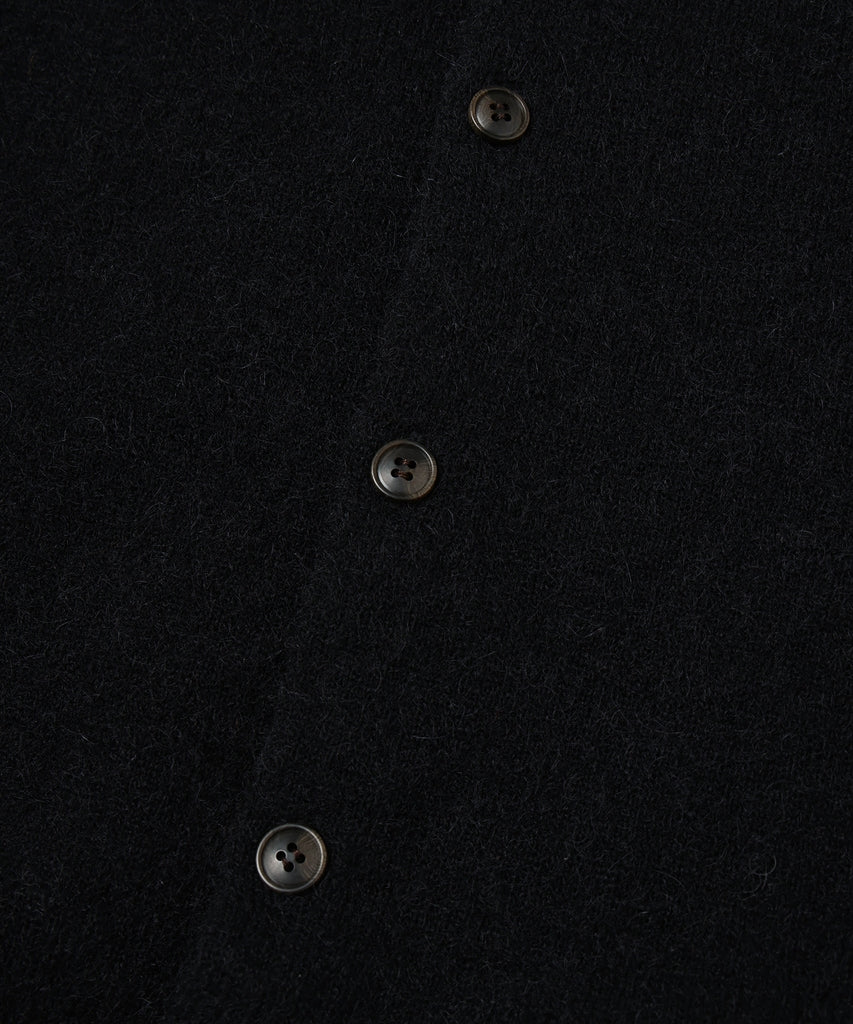 LAYERED MOHAIR KNIT SHIRT