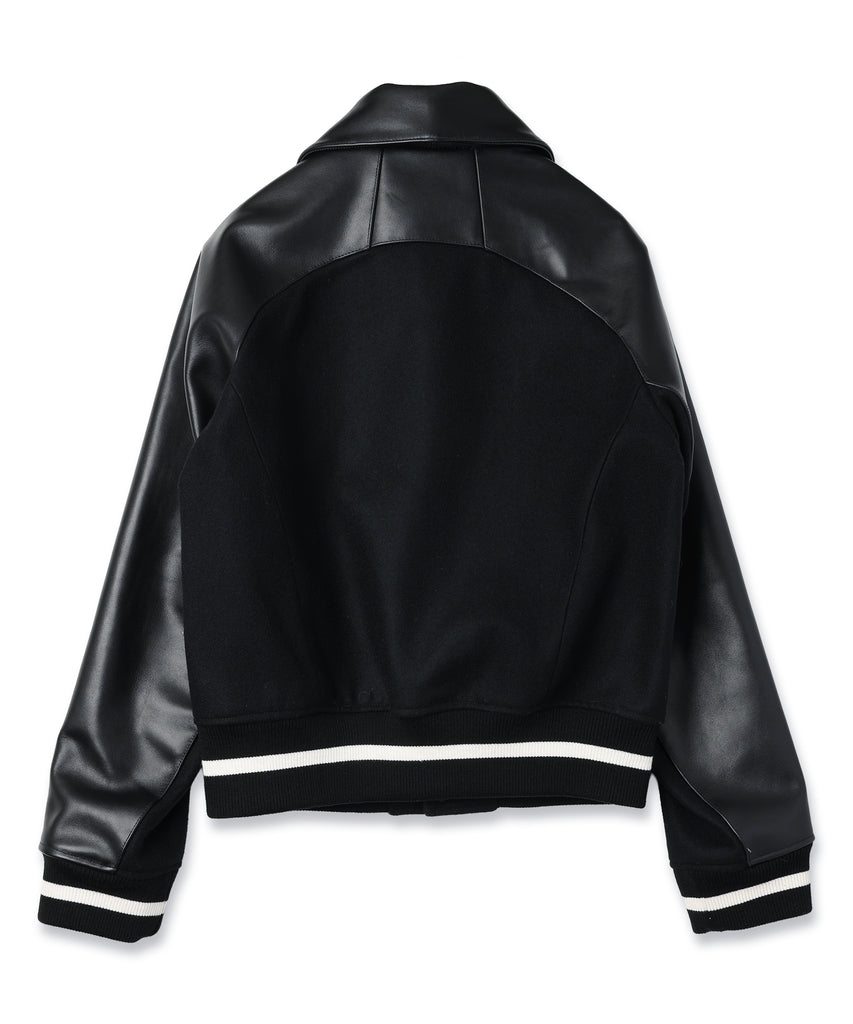 DRAPING VARSITY JACKET