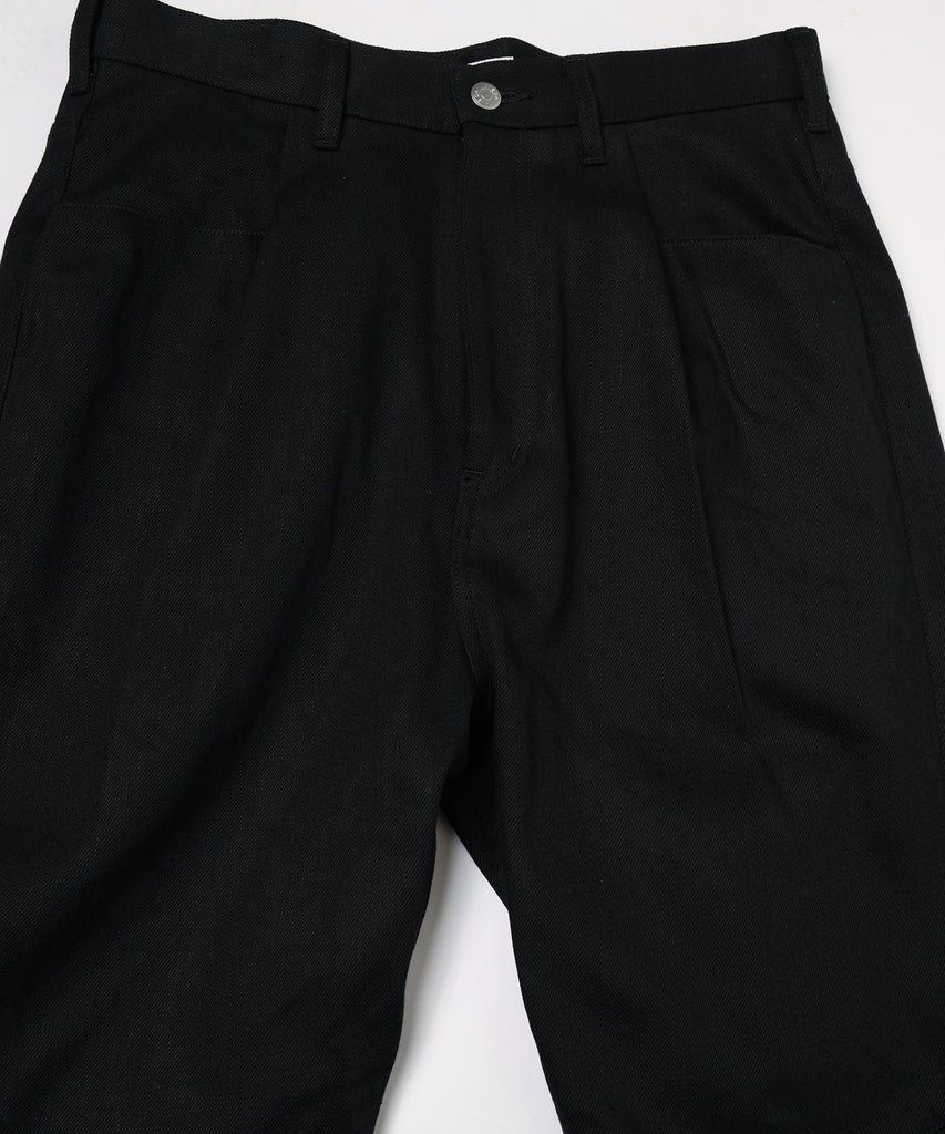 ENGINEERED DRAPING FLARE DENIM PANTS