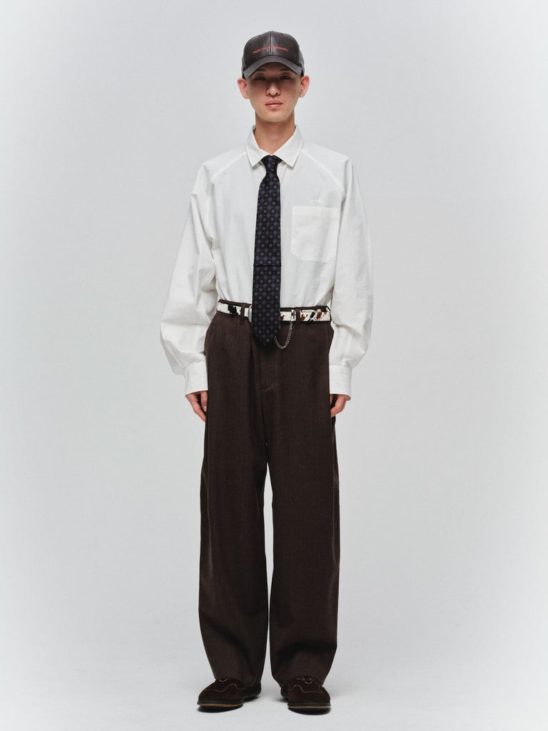 DRAPING TUCK SLACKS