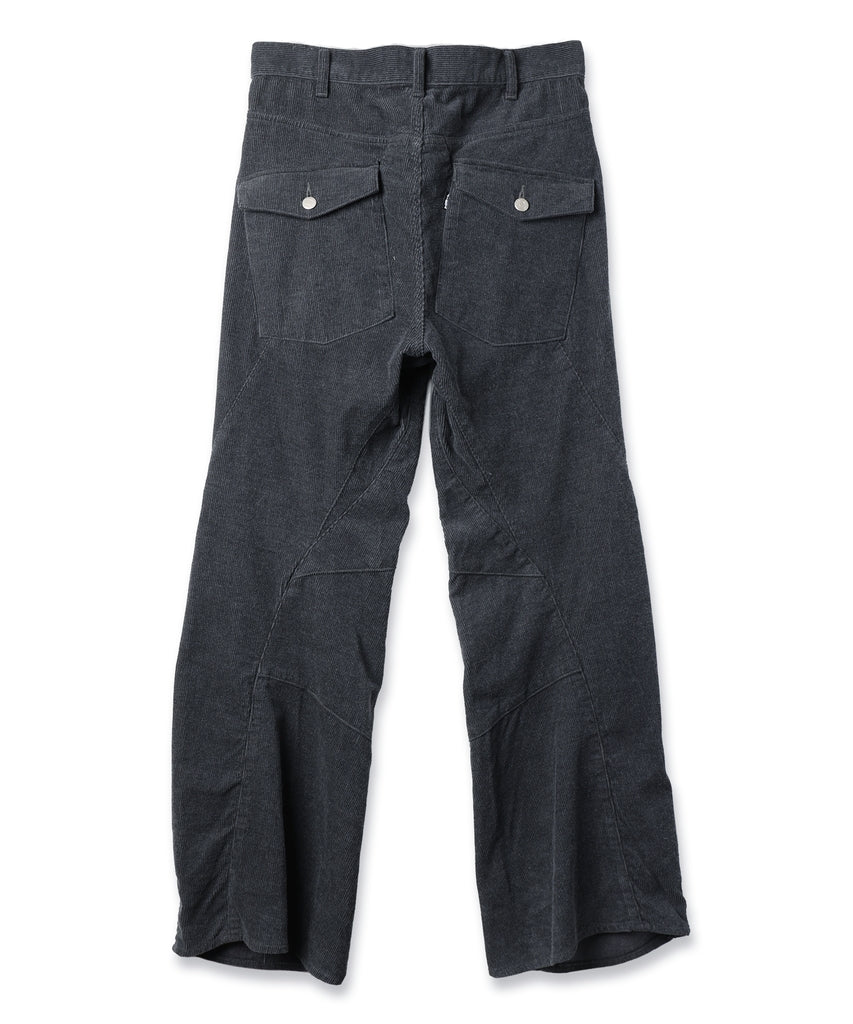 ENGINEERED DRAPING FLARE CORDUROY PANTS