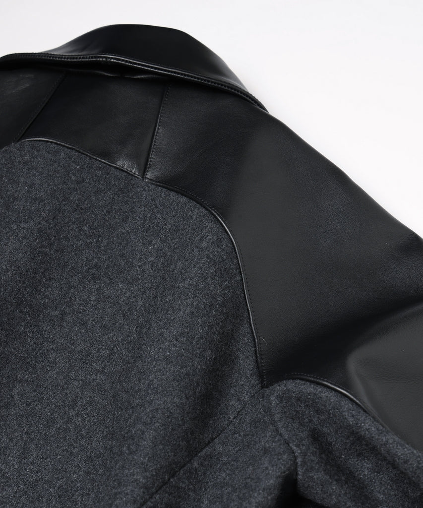 DRAPING VARSITY JACKET