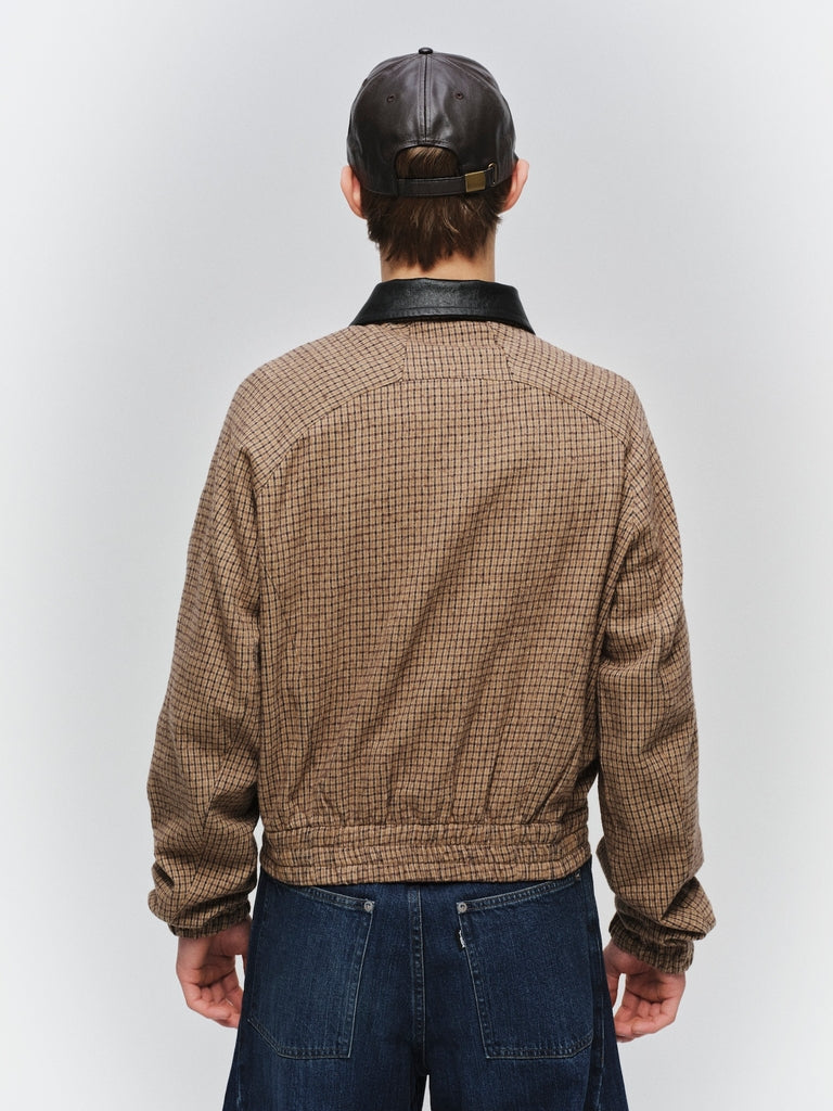 LEATHER COLLAR SHORT JACKET