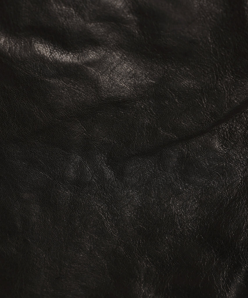 DRAPING LEATHER JACKET