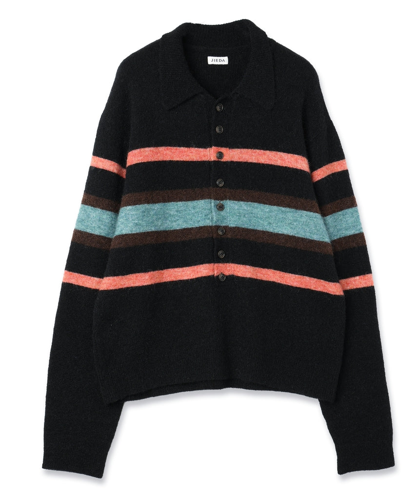 STRIPED KNIT POLO