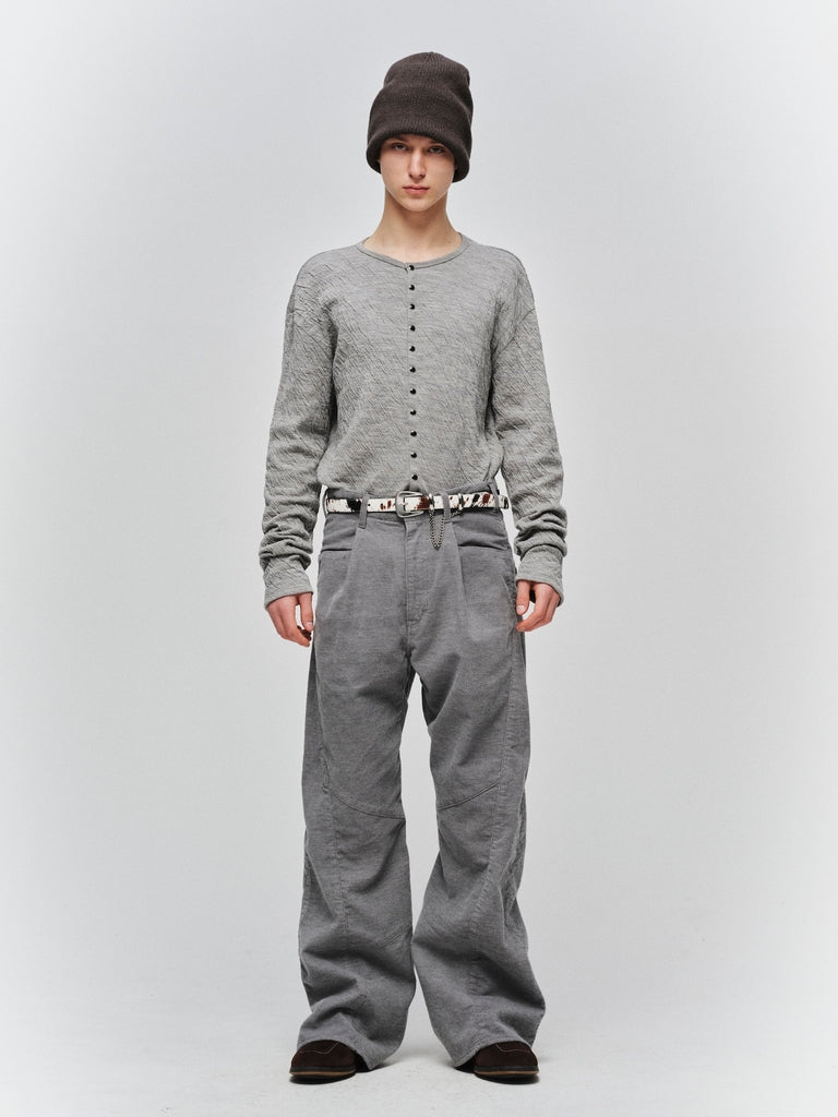 ENGINEERED DRAPING FLARE CORDUROY PANTS