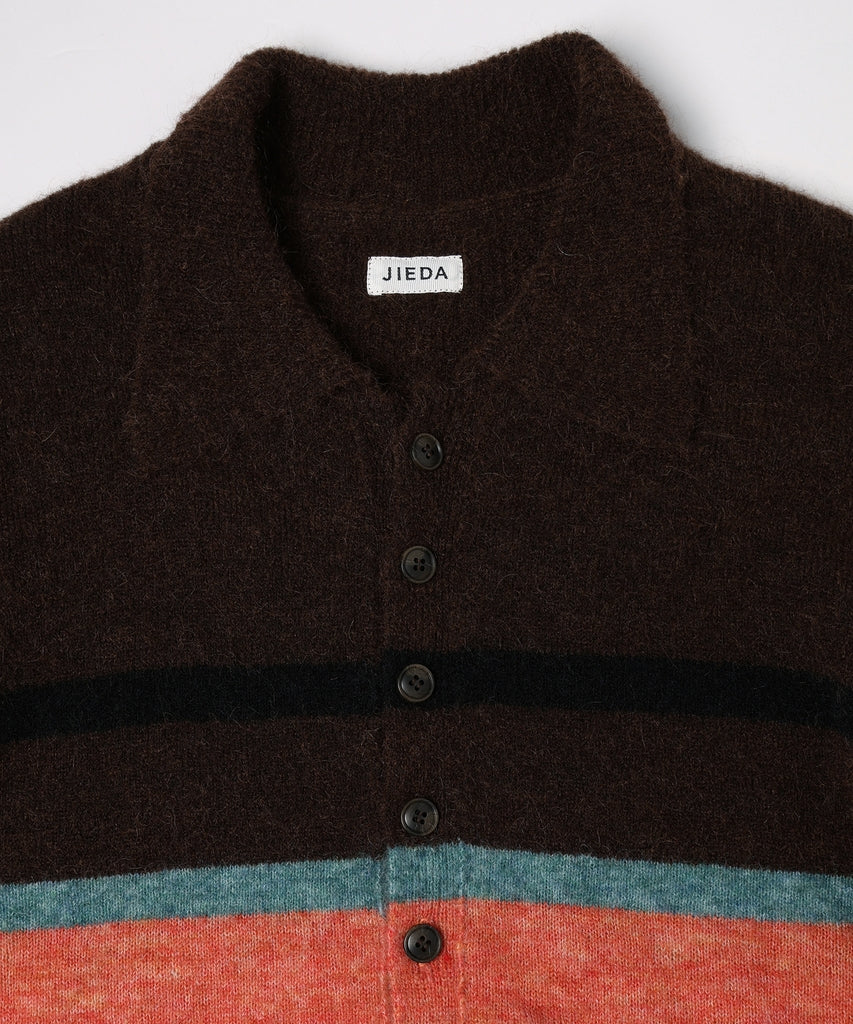 STRIPED KNIT POLO