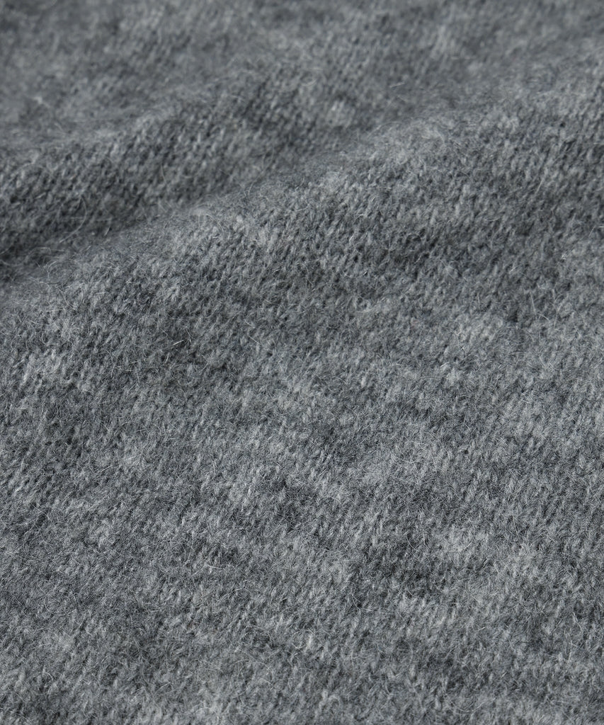 LAYERED MOHAIR V-NECK SWEATER