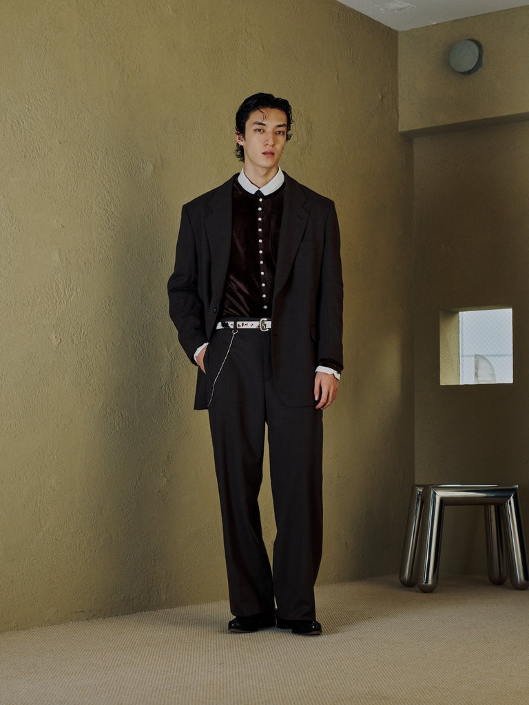 DRAPING TUCK SLACKS