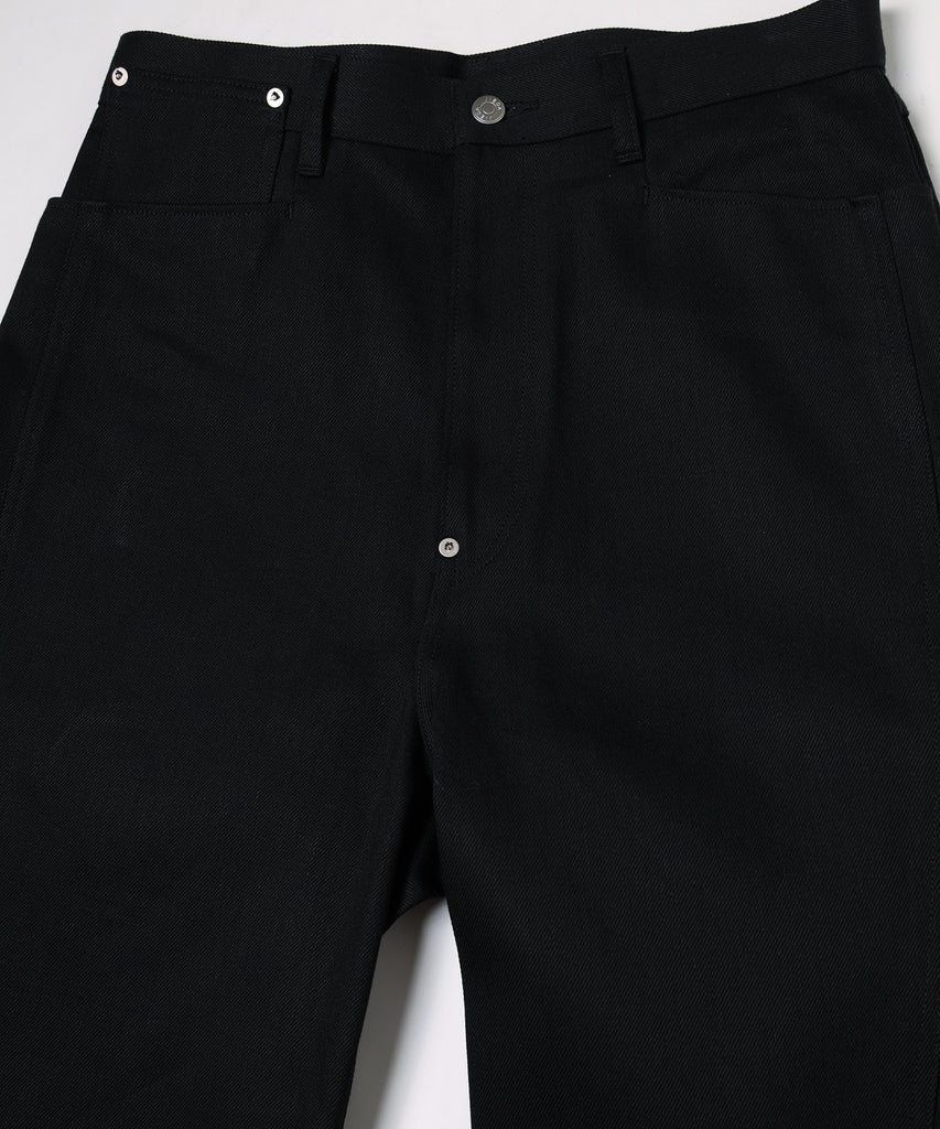 DRAPING DENIM PANTS