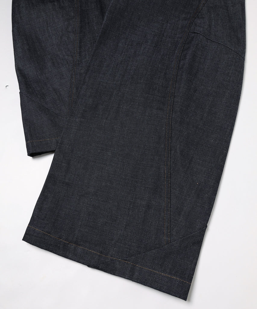 DRAPING DENIM PANTS