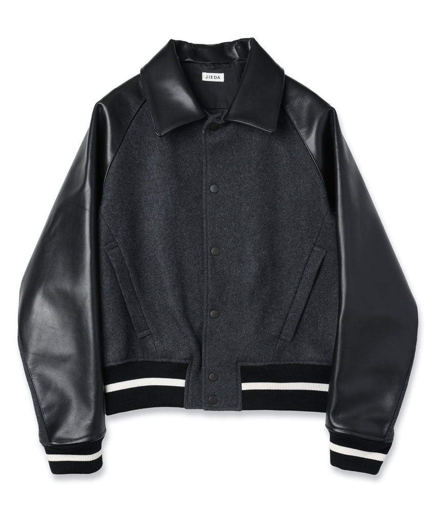 DRAPING VARSITY JACKET