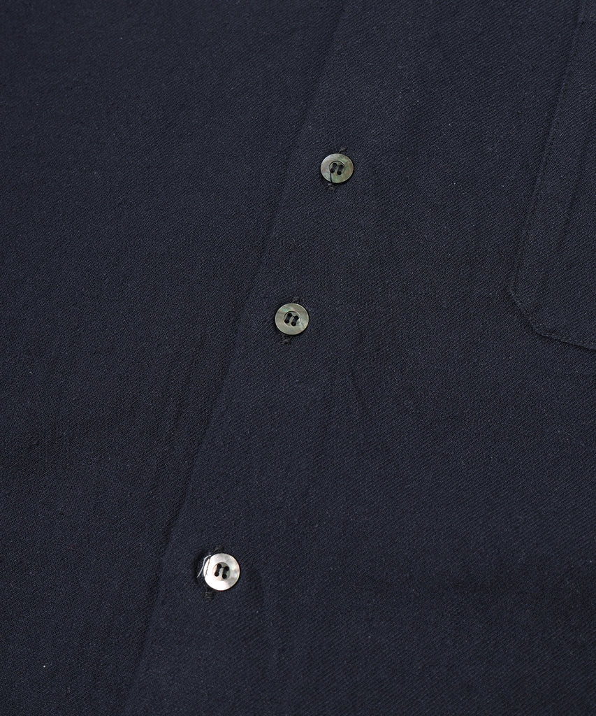 COTTON SILK CUT-OFF SHORT SHIRT