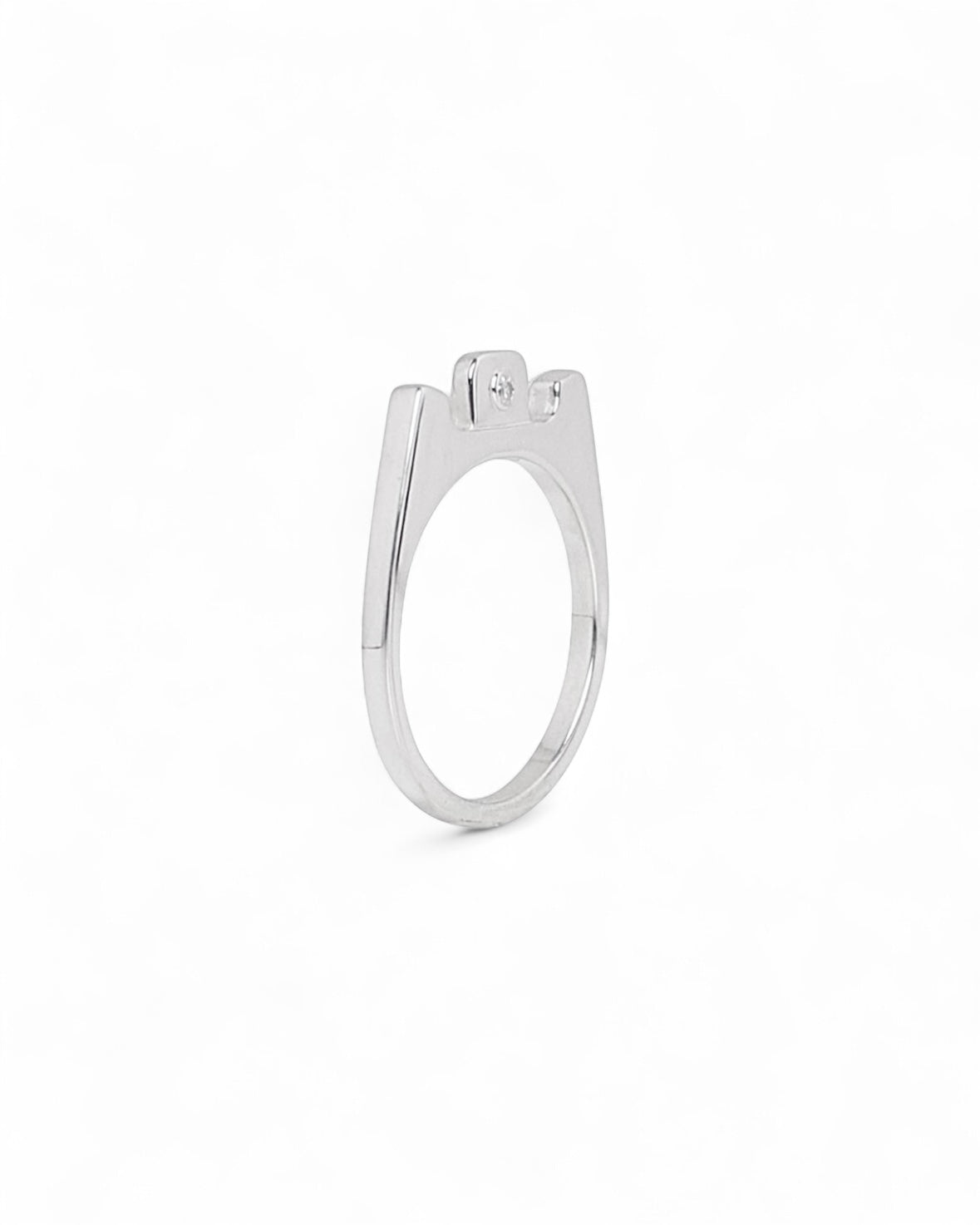 JIEDA×ephemeral  pull tab ring (with daiamond)