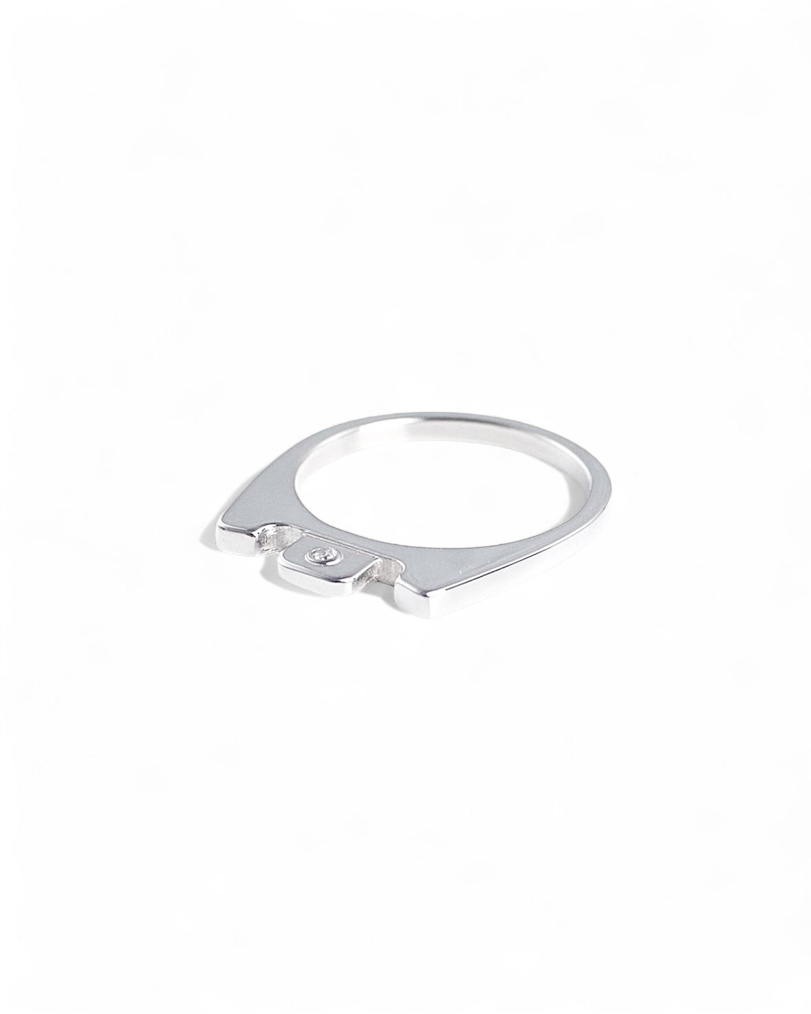 JIEDA×ephemeral  pull tab ring (with daiamond)