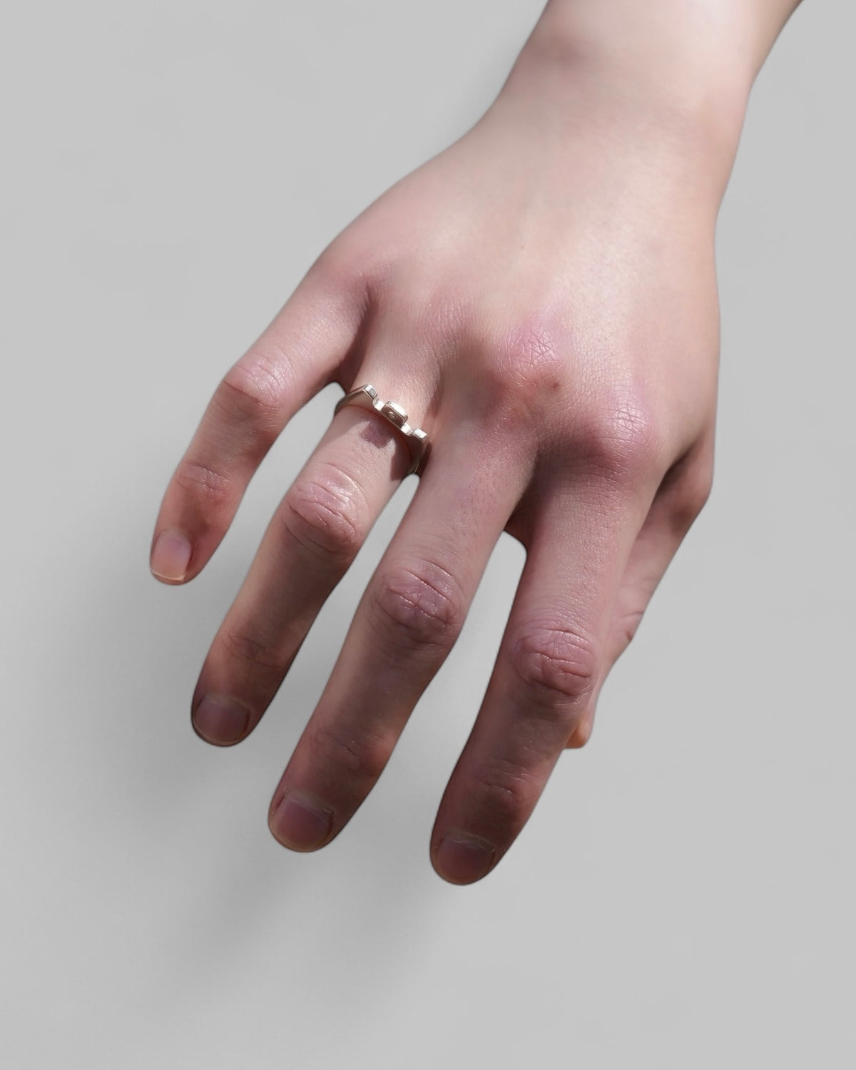 JIEDA×ephemeral  pull tab ring (with daiamond)